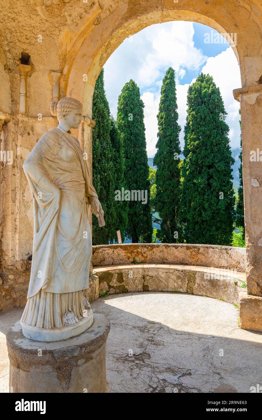 Statue of Ceres at the Villa Cimbrone, Ravello, Amalfi Coast, Campania, Italy, South West Europe Stock Photo