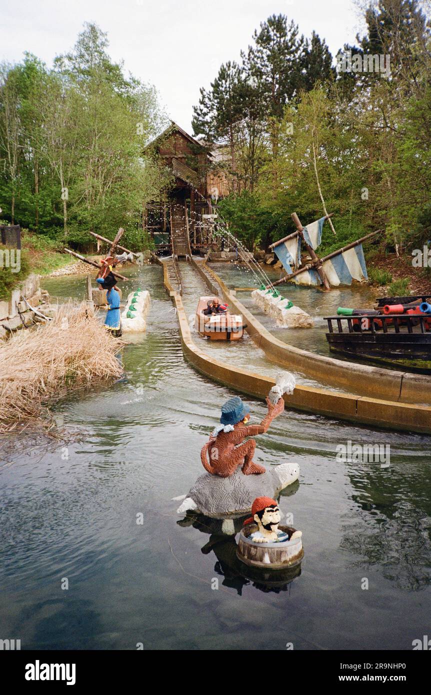 Pirate Falls log ride Legoland Windsor resort London England United Kingdom Stock Photo Alamy