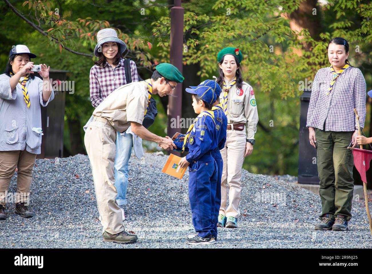 Japanese boy scouts Stock Photo - Alamy
