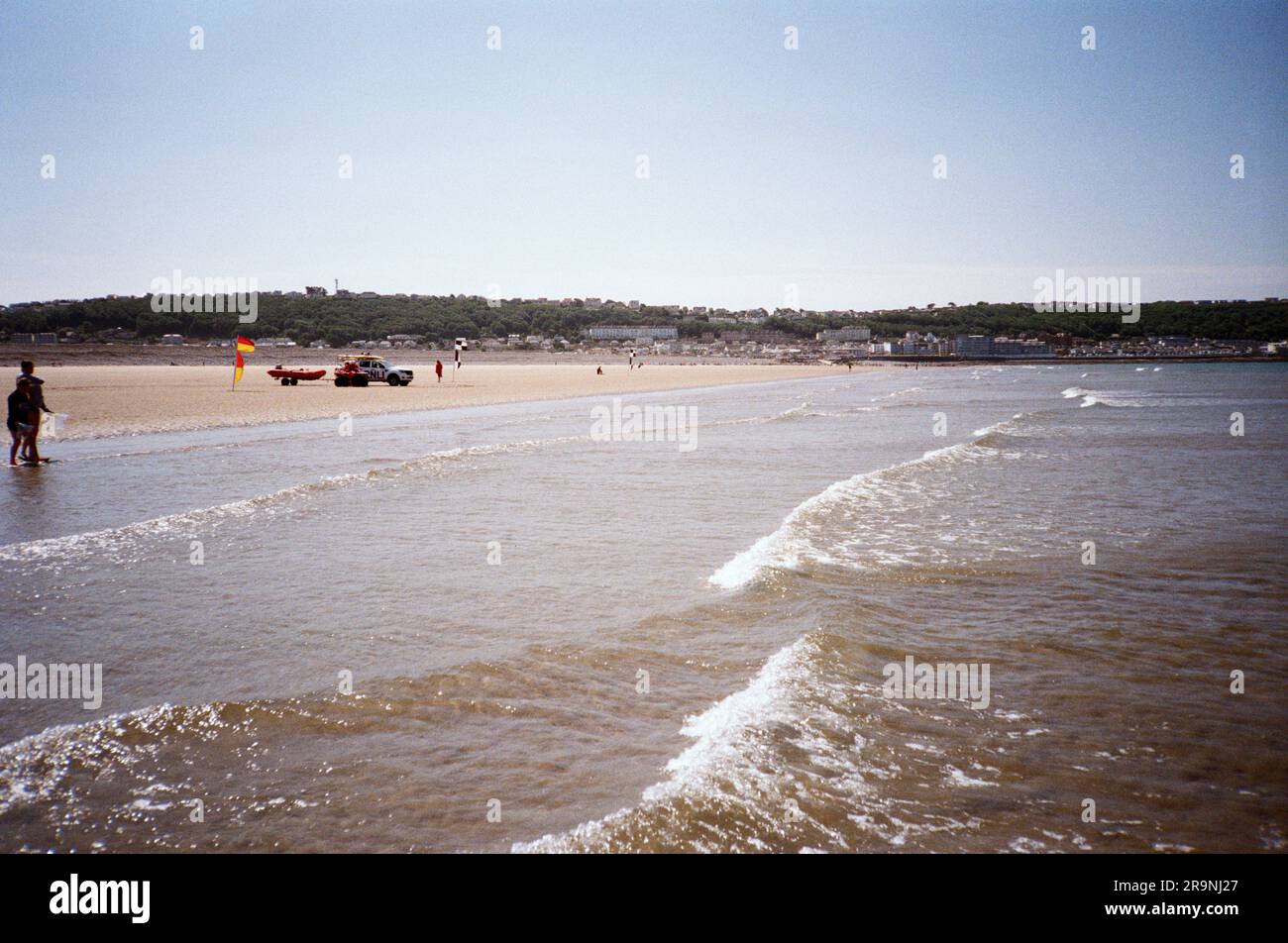 Westward Ho! Beach , North Devon, England, United Kingdom. Stock Photo