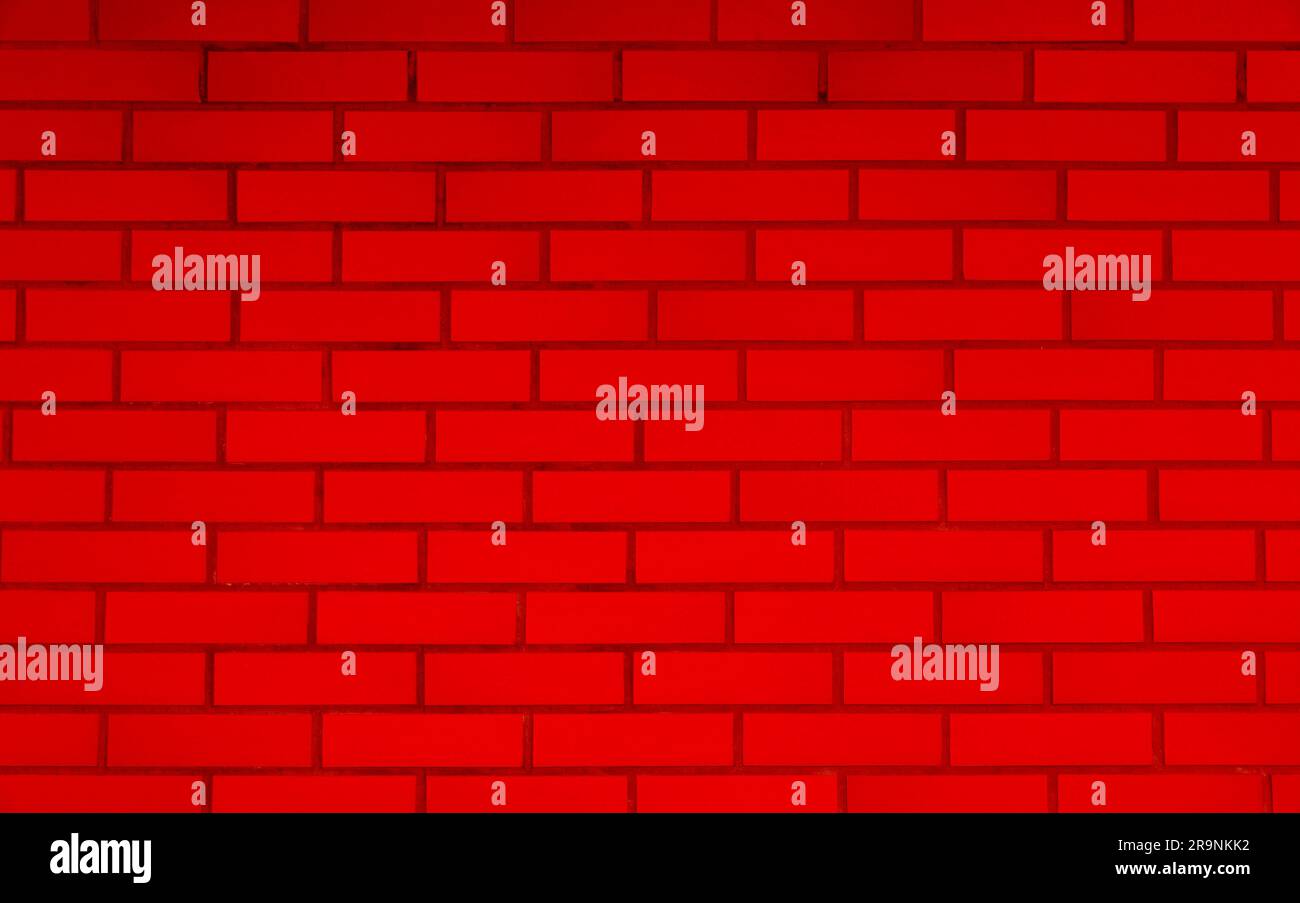 Texture of red color brick wall as background Stock Photo - Alamy