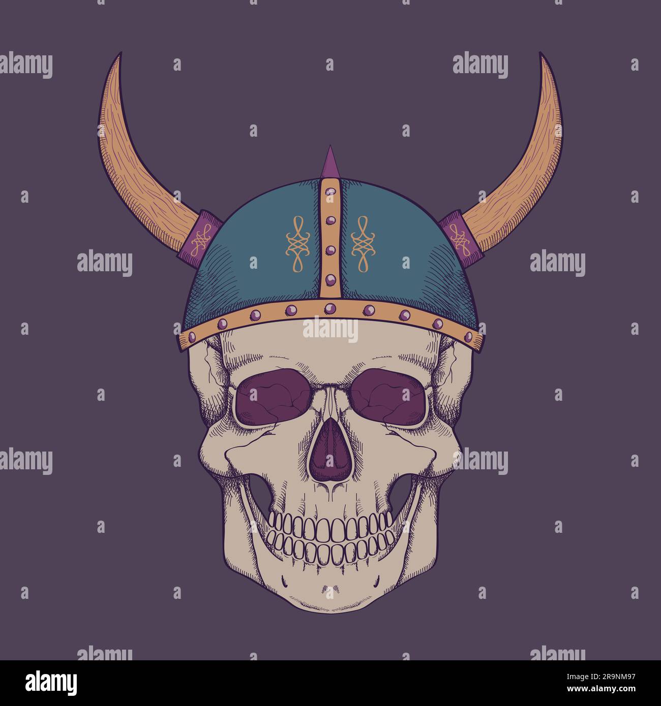 Vector Drawing Helmet Two Swords Image Sacred Sign Vikings Three Stock  Vector by ©balashovmihail38.gmail.com 201899696