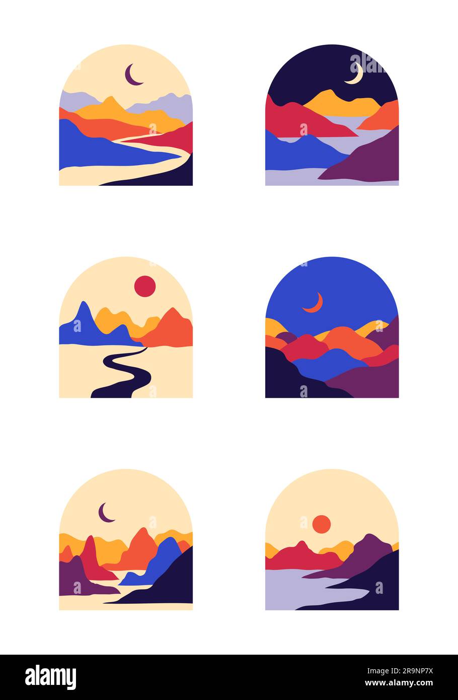 Mountain aesthetic wallpaper Cut Out Stock Images & Pictures Alamy