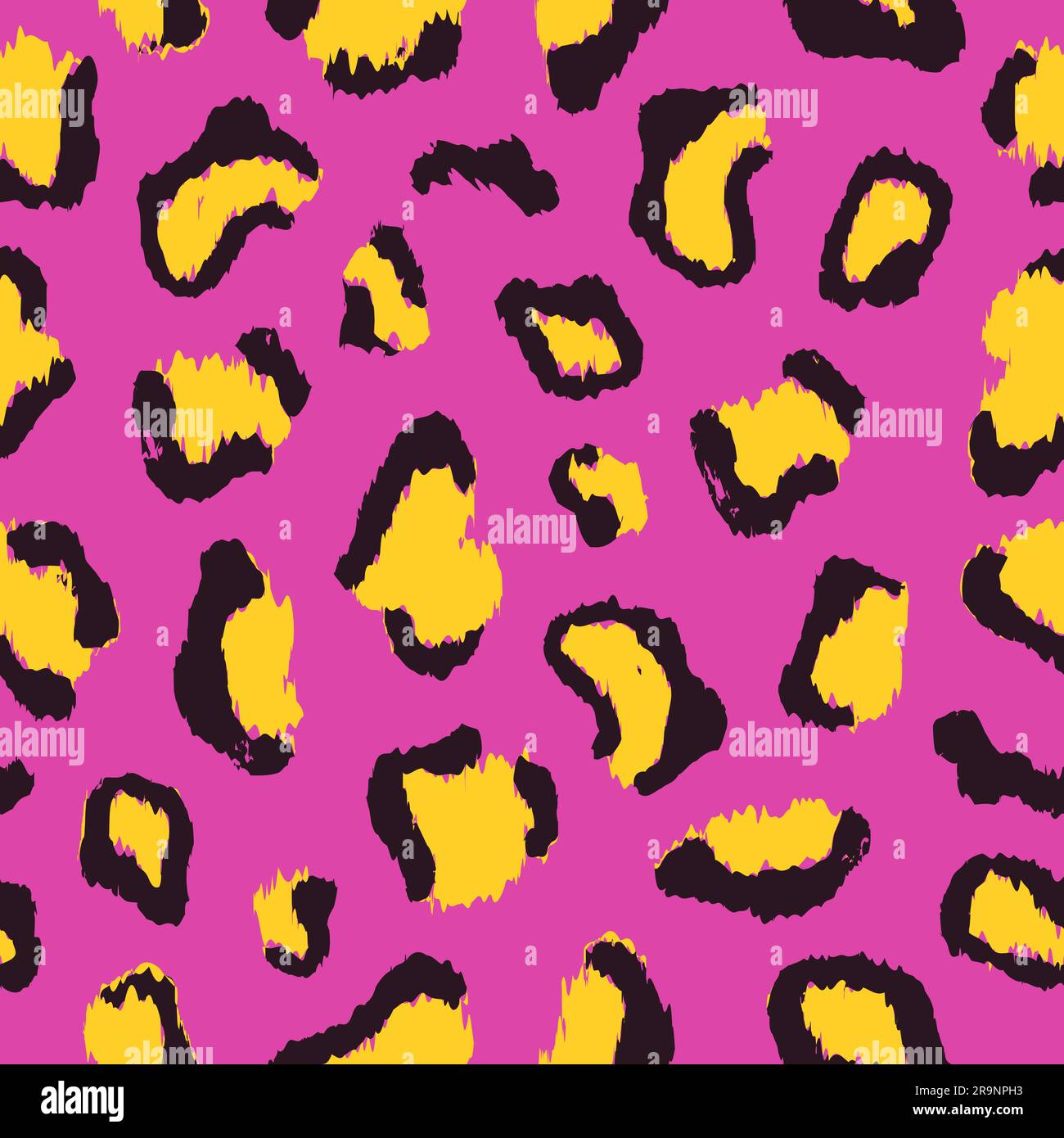 Vector Leopard seamless pattern design. Colorful fashion animal print ...