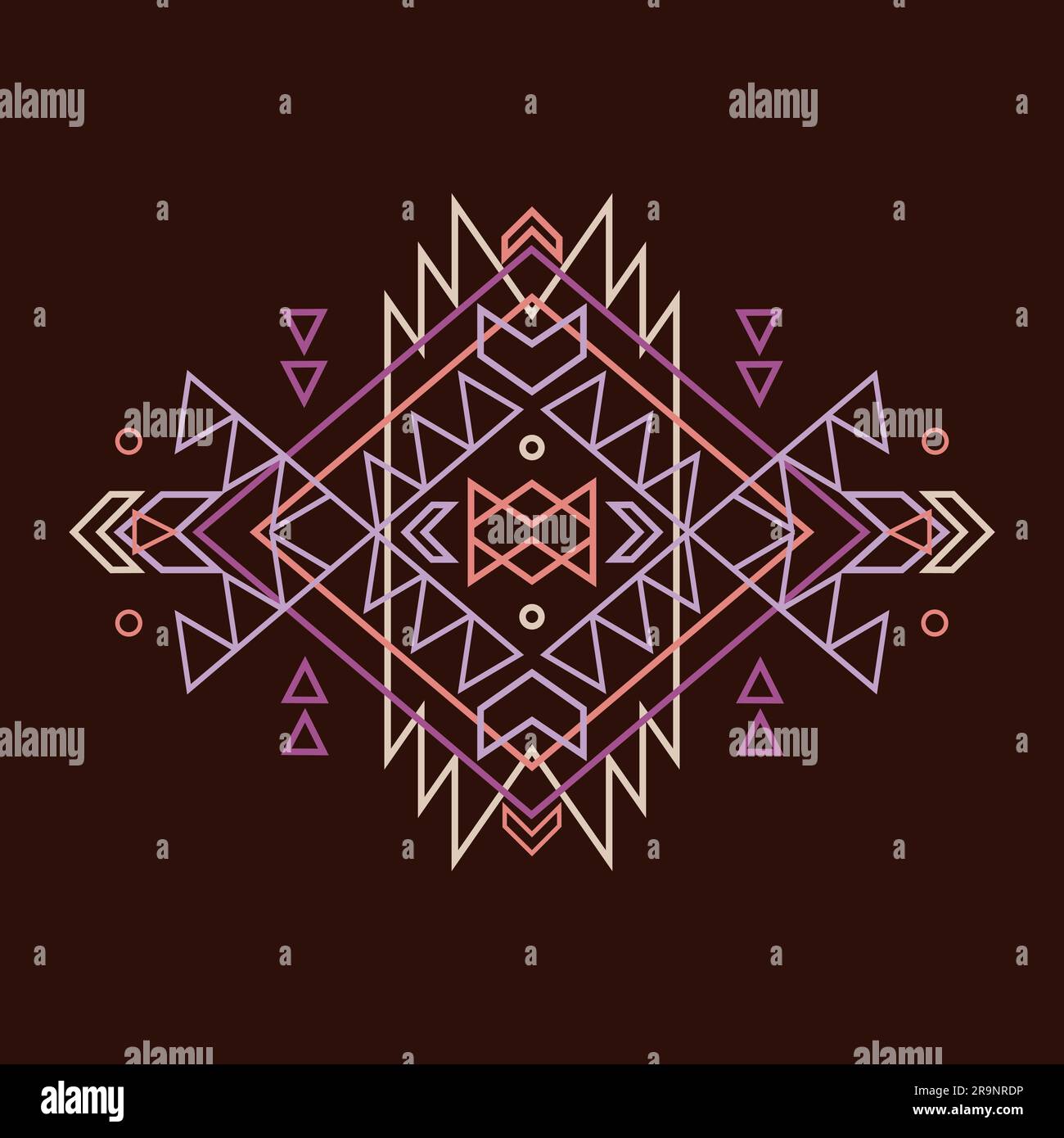 Vector colorful decorative ethnic pattern Stock Vector Image & Art - Alamy