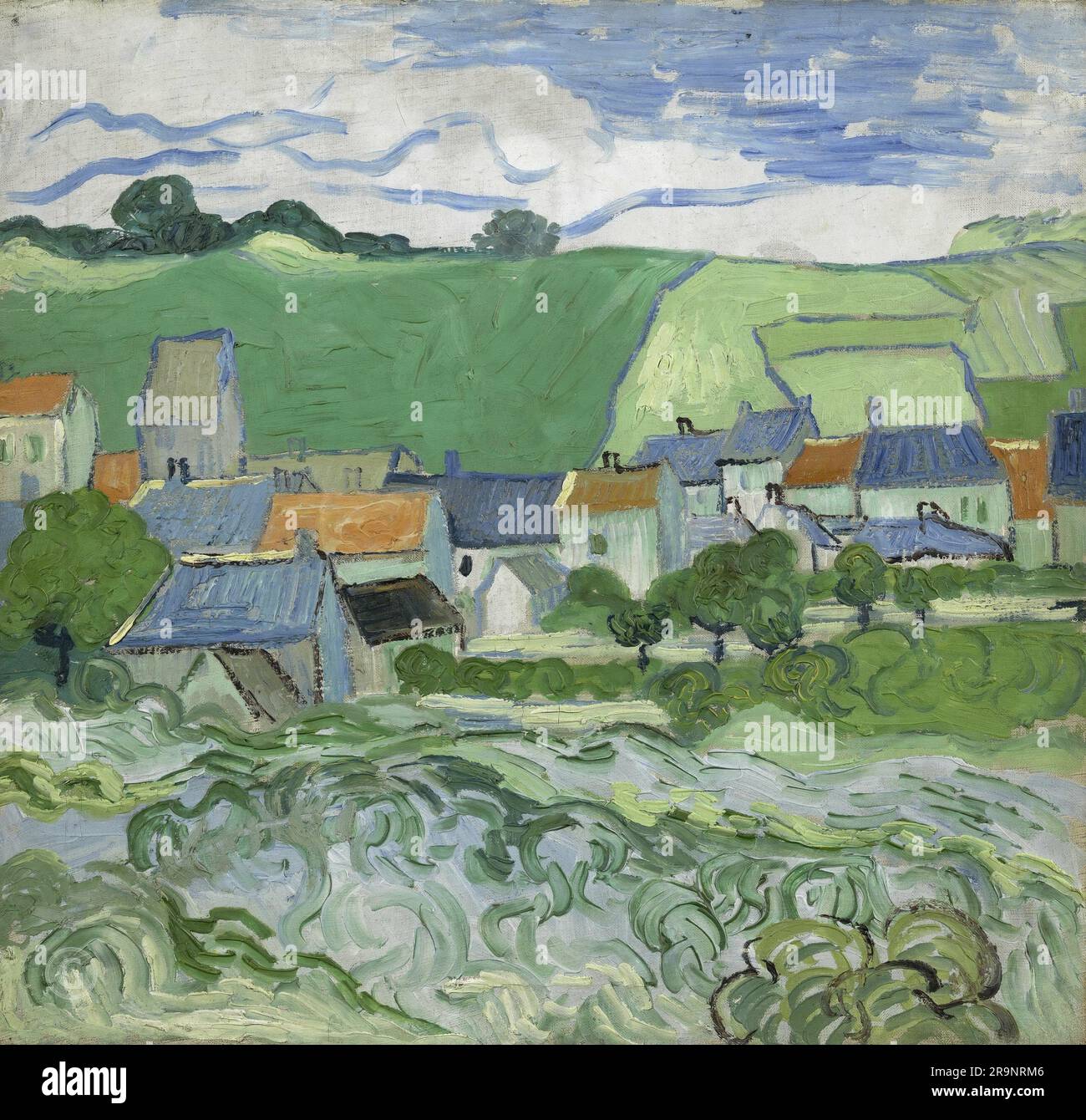 Van gogh view of auvers hi-res stock photography and images - Alamy