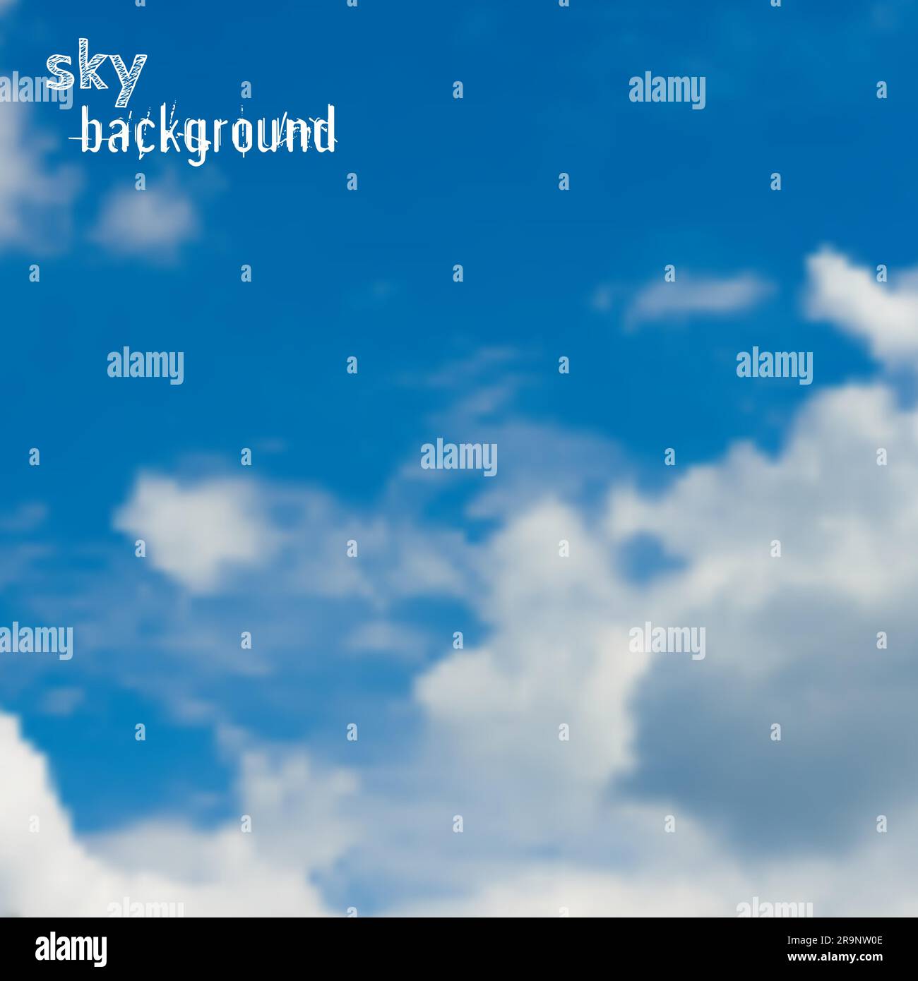 Vector background with blue sky and clouds Stock Vector Image & Art - Alamy