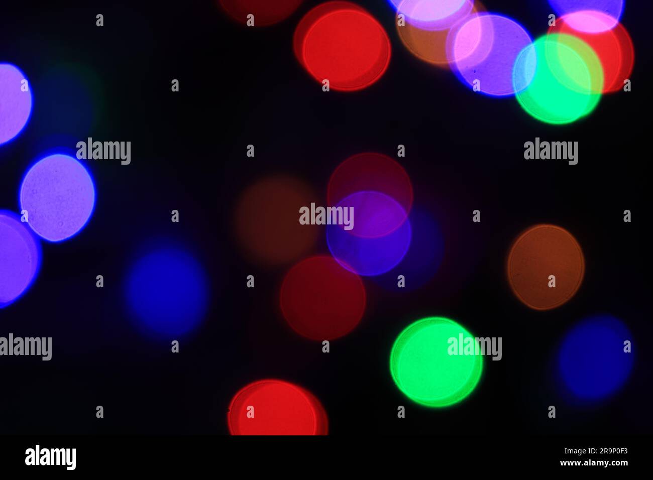 Abstract blurred colorful lights background Stock Photo