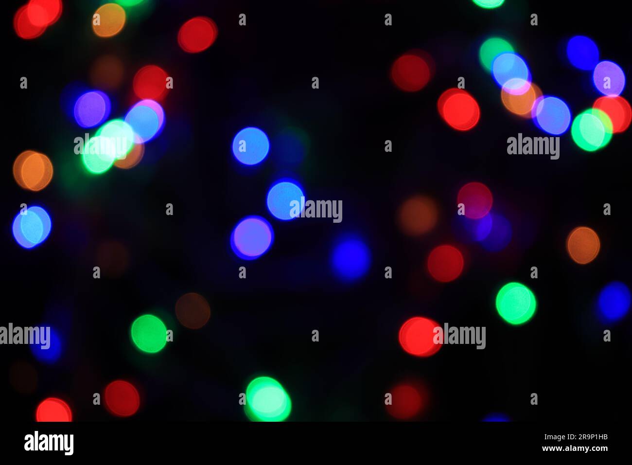 Abstract blurred colorful lights background Stock Photo