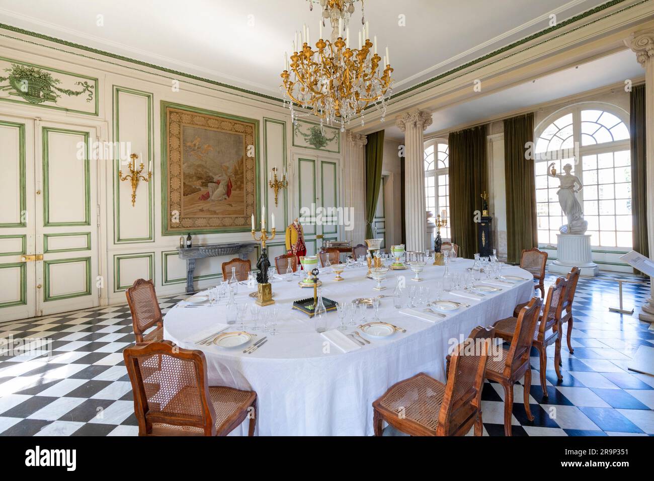 The Dining Room, Chateau De Valencay, Valencay, Loire Valley, France, Western Europe Stock Photo