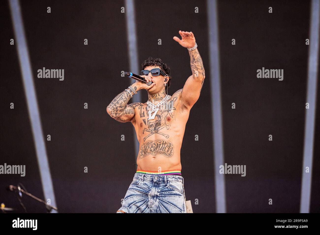 Milan, Italy. 27th June, 2023. Tony Effe Credit: Independent Photo Agency/Alamy Live News Stock Photo