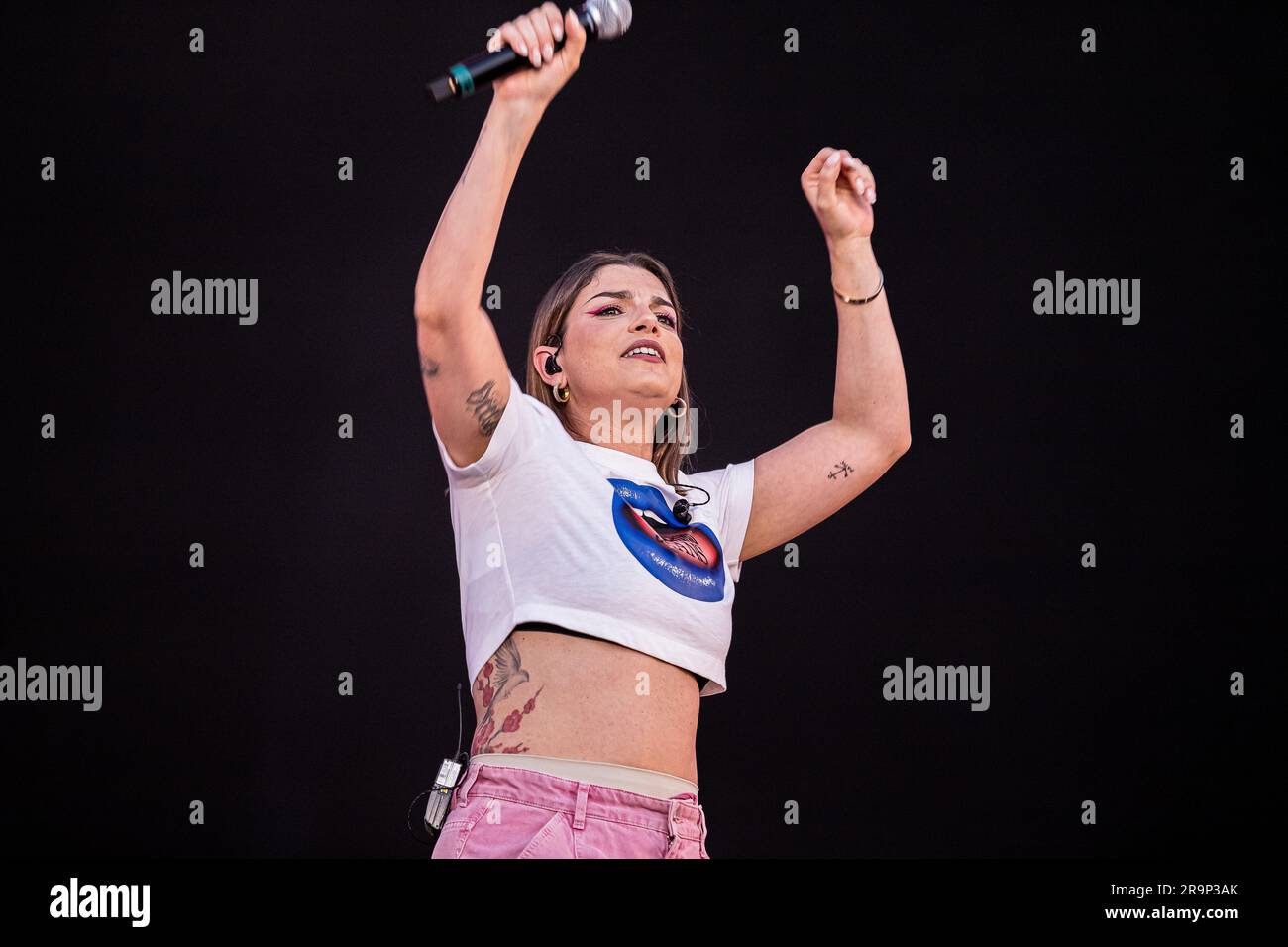 Milan, Italy. 27th June, 2023. Tony Effe and Emma Marrone Credit: Independent Photo Agency/Alamy Live News Stock Photo