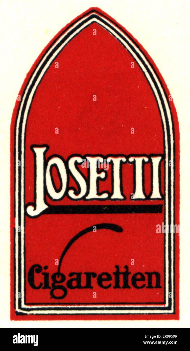 advertising, tobacco, cigarette factory Josetti GmbH, Berlin, part of the Jasmatzi AG, Dresden, ADDITIONAL-RIGHTS-CLEARANCE-INFO-NOT-AVAILABLE Stock Photo