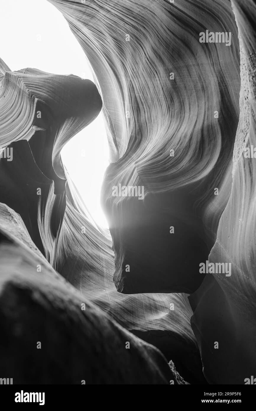 Upper antelope canyon arizona Black and White Stock Photos & Images - Alamy