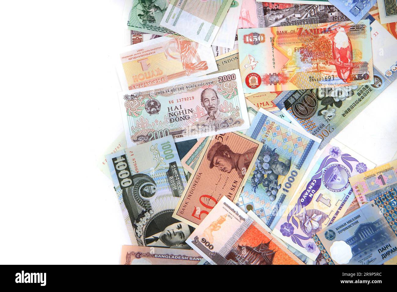banknotes from the all world as very nice finance background Stock ...