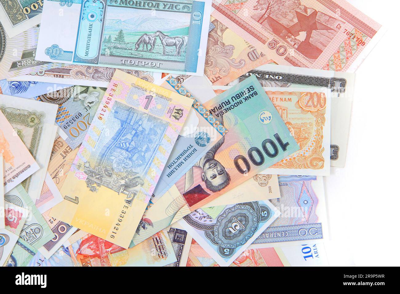 banknotes from the all world as very nice finance background Stock ...