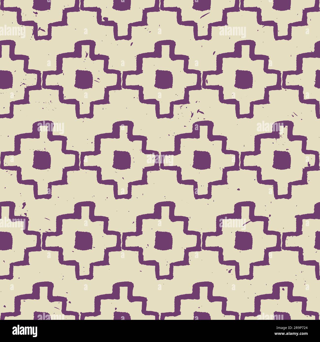 Vector seamless grunge decorative ethnic pattern Stock Vector Image ...
