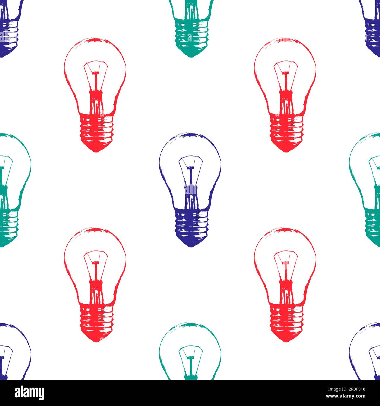 Light bulbs seamless texture Stock Vector Images - Alamy