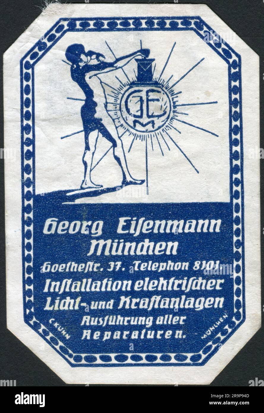 advertising, energy, installation of electrical light and power units