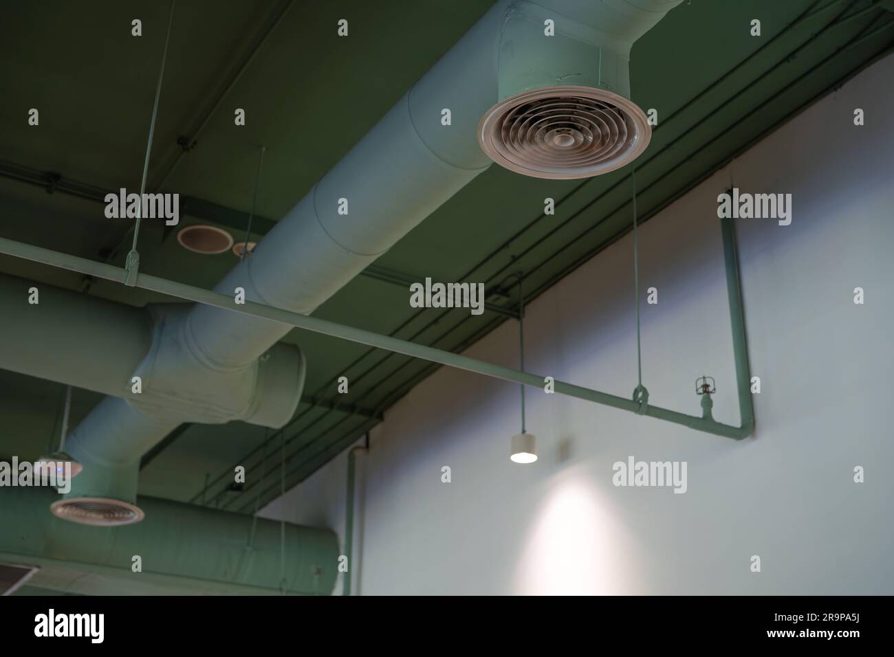 Air ventilation system. Air conditioner pipe. Ventilation duct. Air