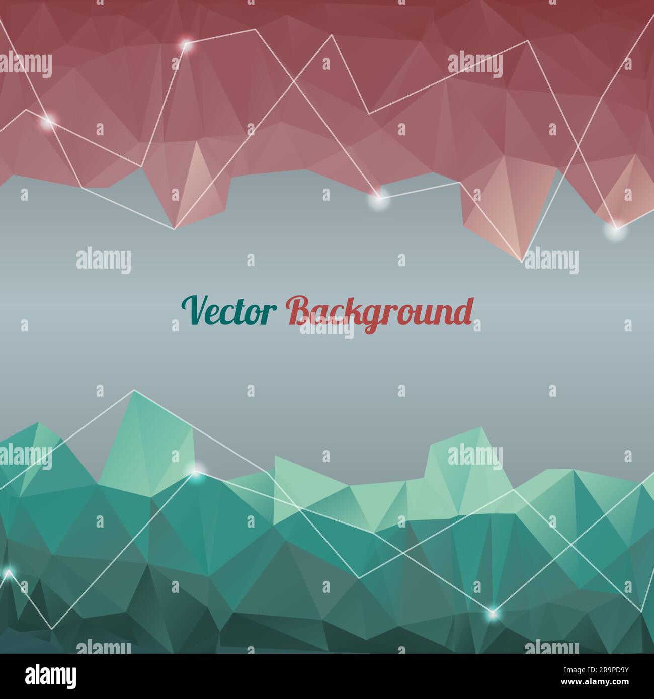 Vector abstract background with lines, circles and shapes Stock Vector