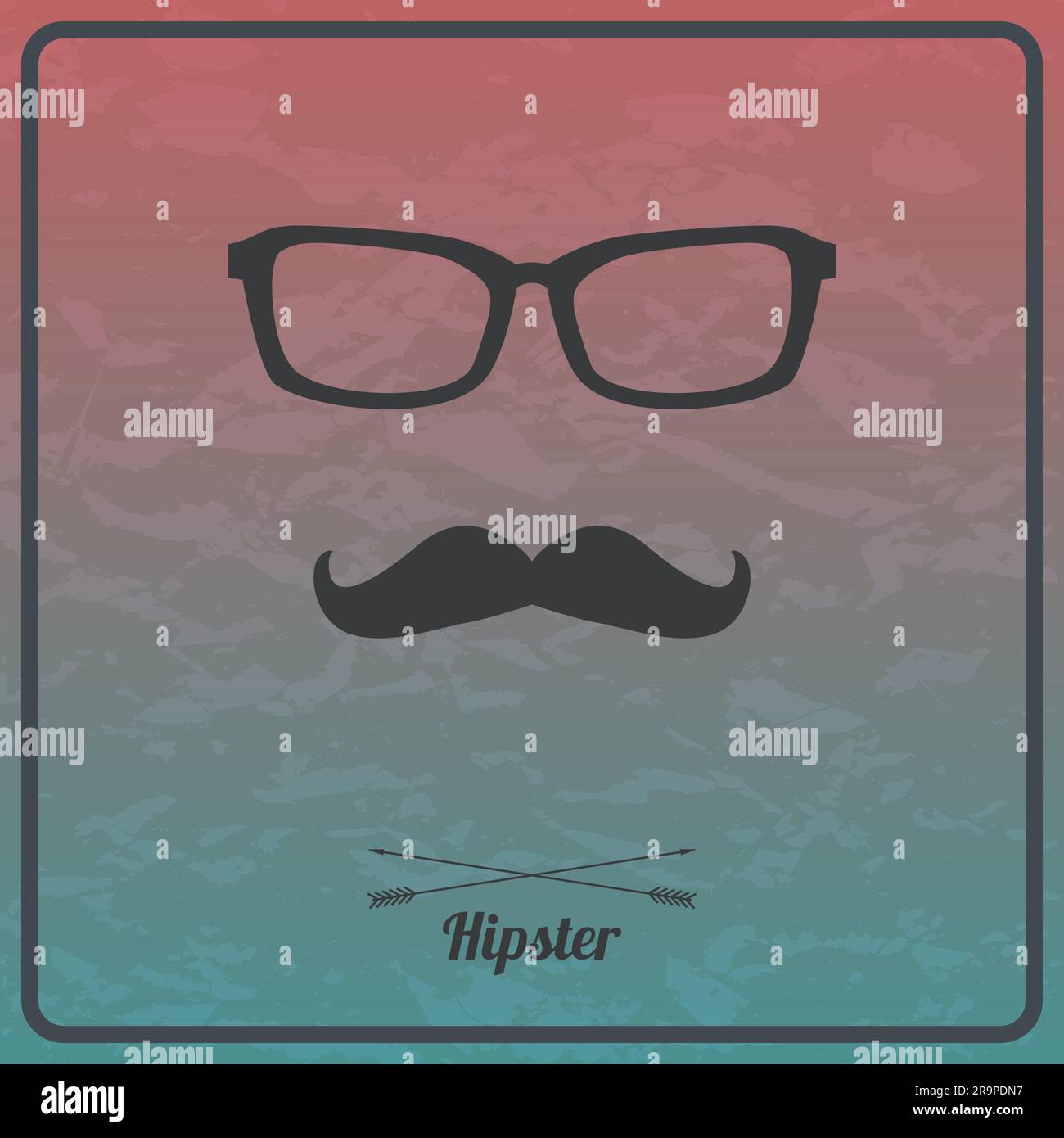 Vector abstract hipster background with mustaches and glasses Stock ...