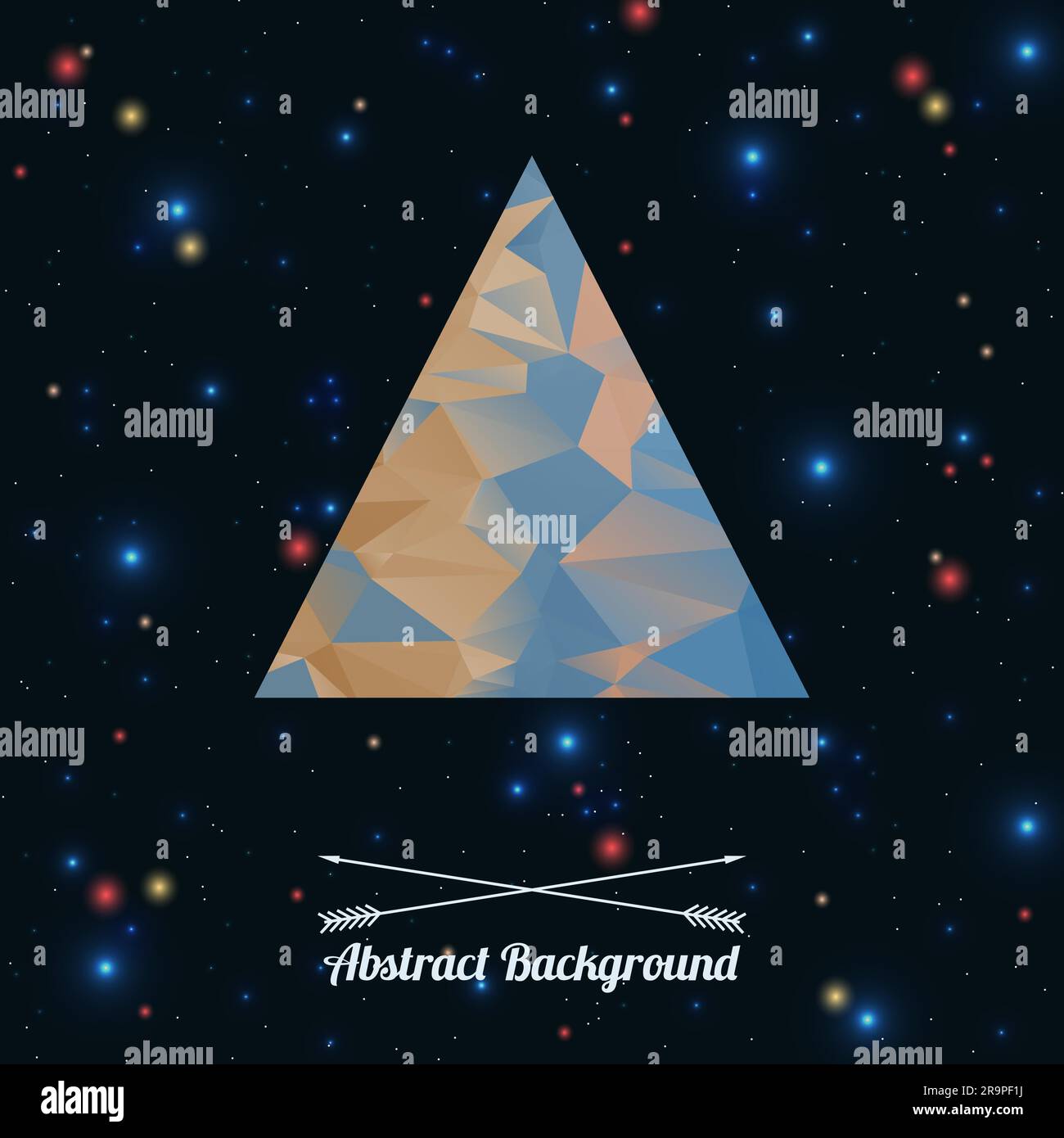 Vector abstract hipster background with triangle Stock Vector Image ...