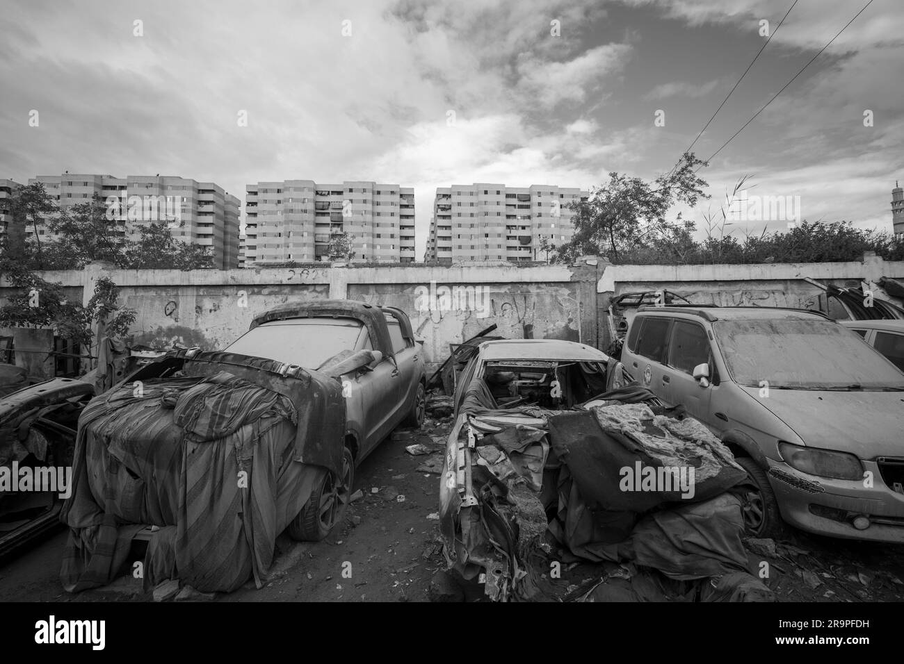 Old Antique Car junkyard for scrap Stock Photo Alamy