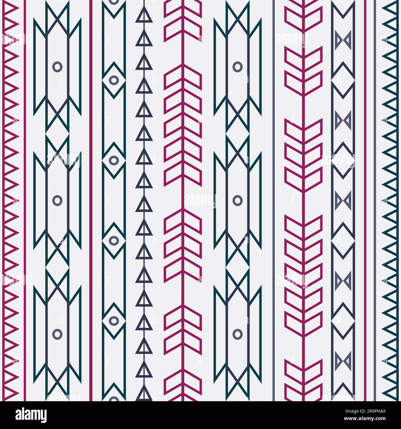 Vector seamless colorful decorative ethnic pattern Stock Vector Image ...