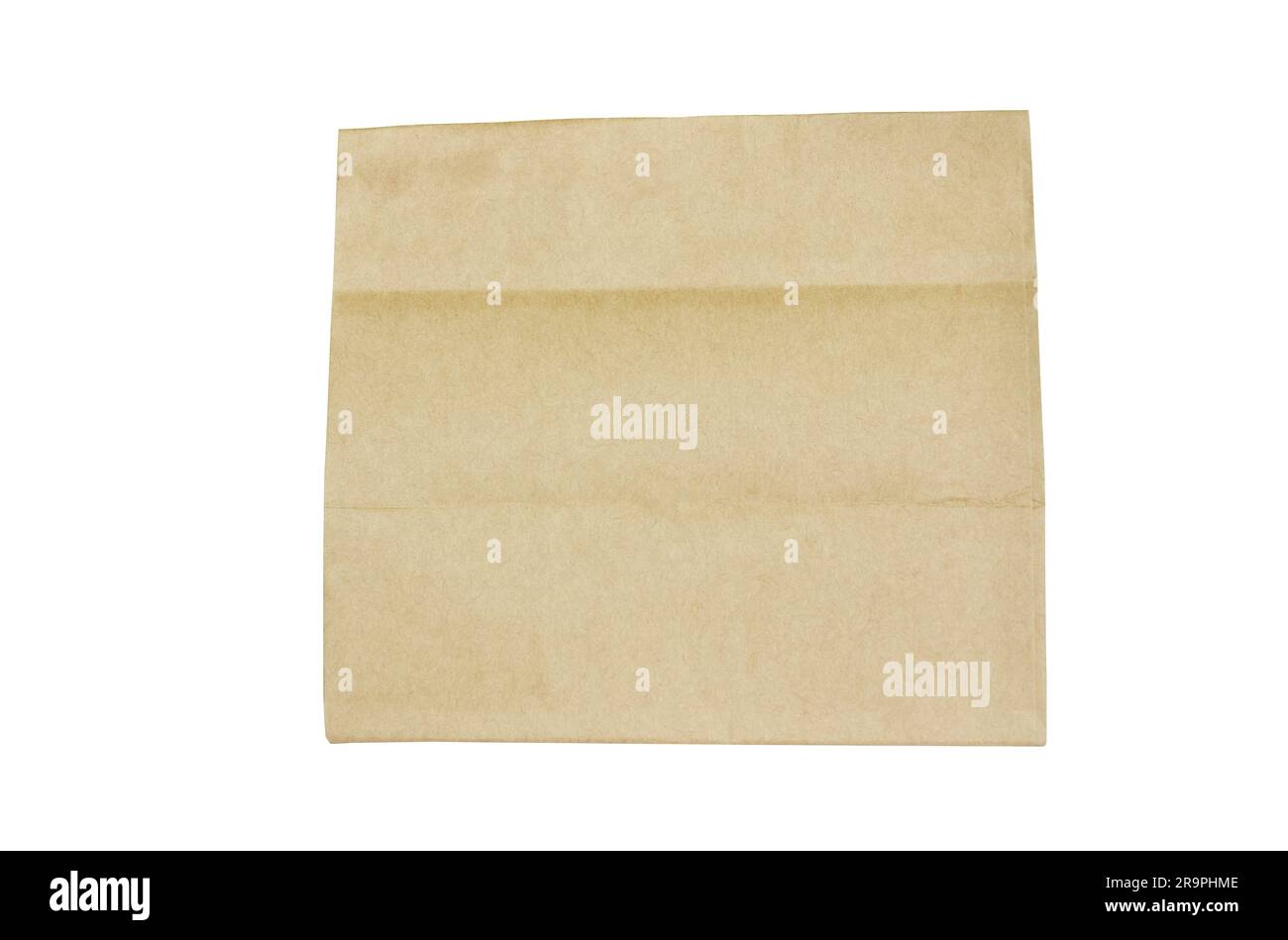 brown paper packaging bag arranging on white background Stock Photo