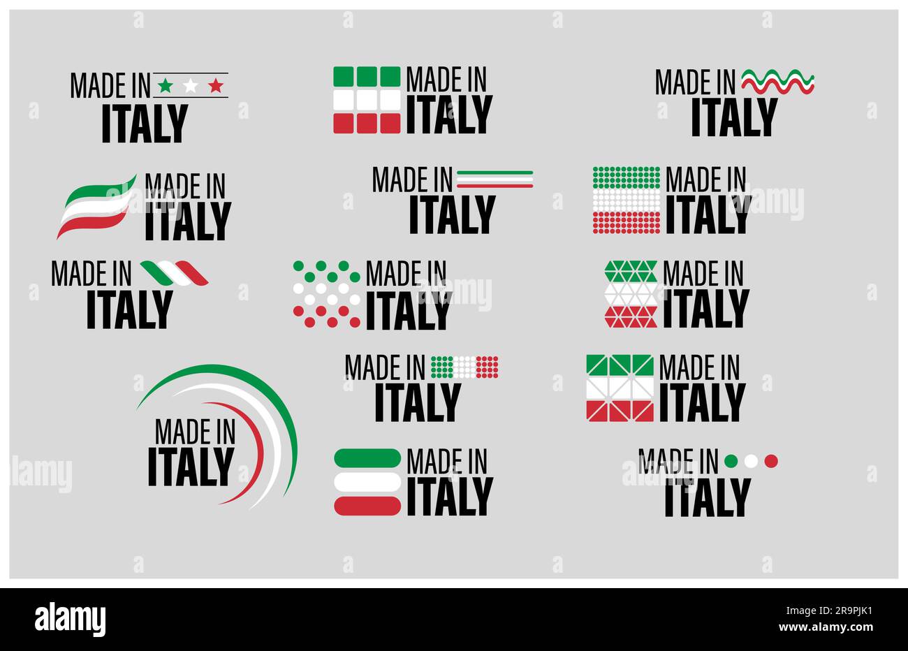 Italian flag made fresh food Stock Vector Images - Alamy