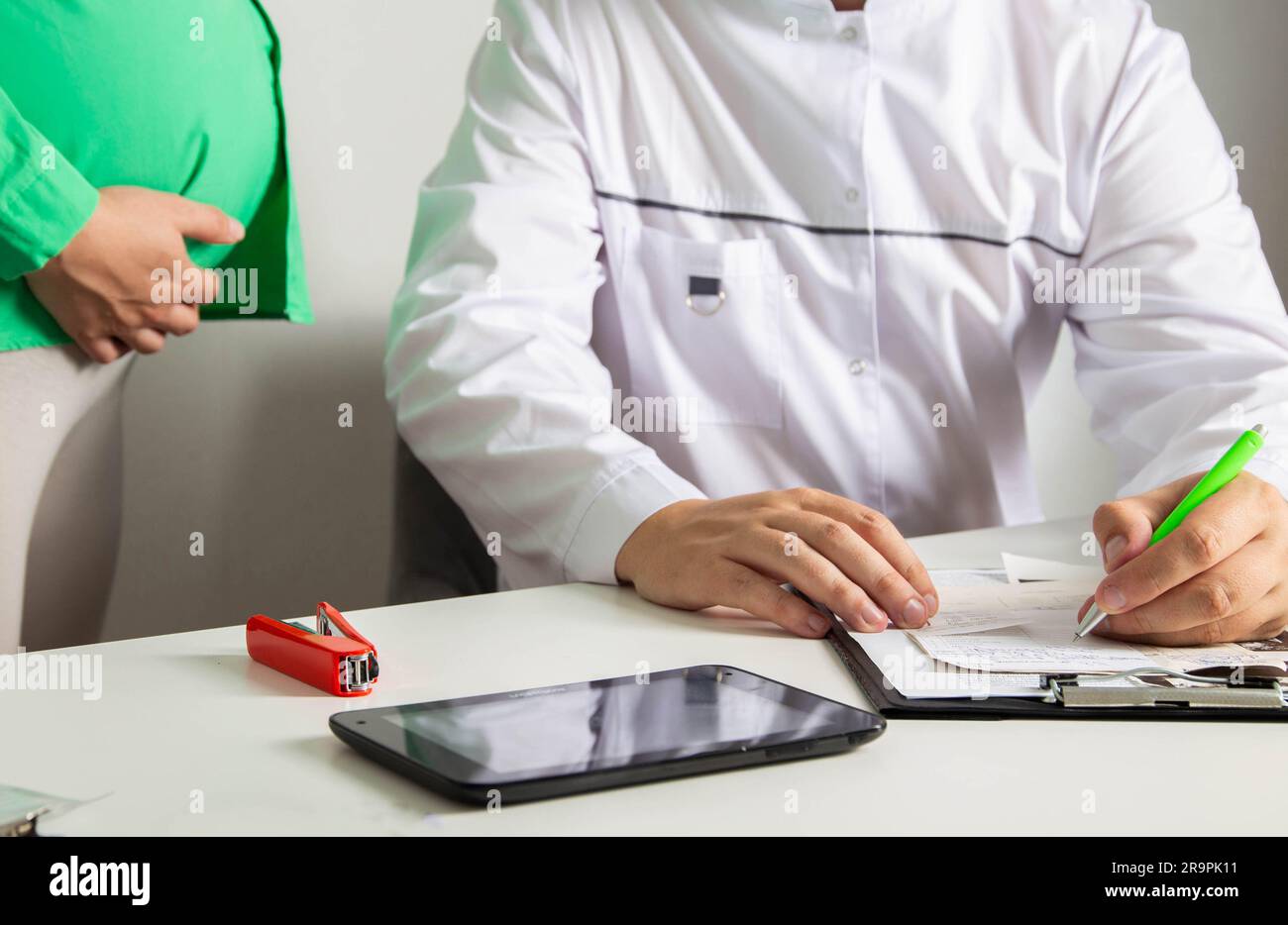 An obstetriciangynecologist writes a direction for a pregnant girl to