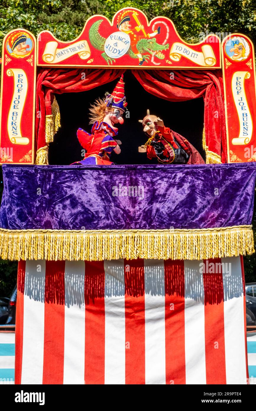 A Traditional Punch and Judy Show At The Nutley Village Fete, Nutley