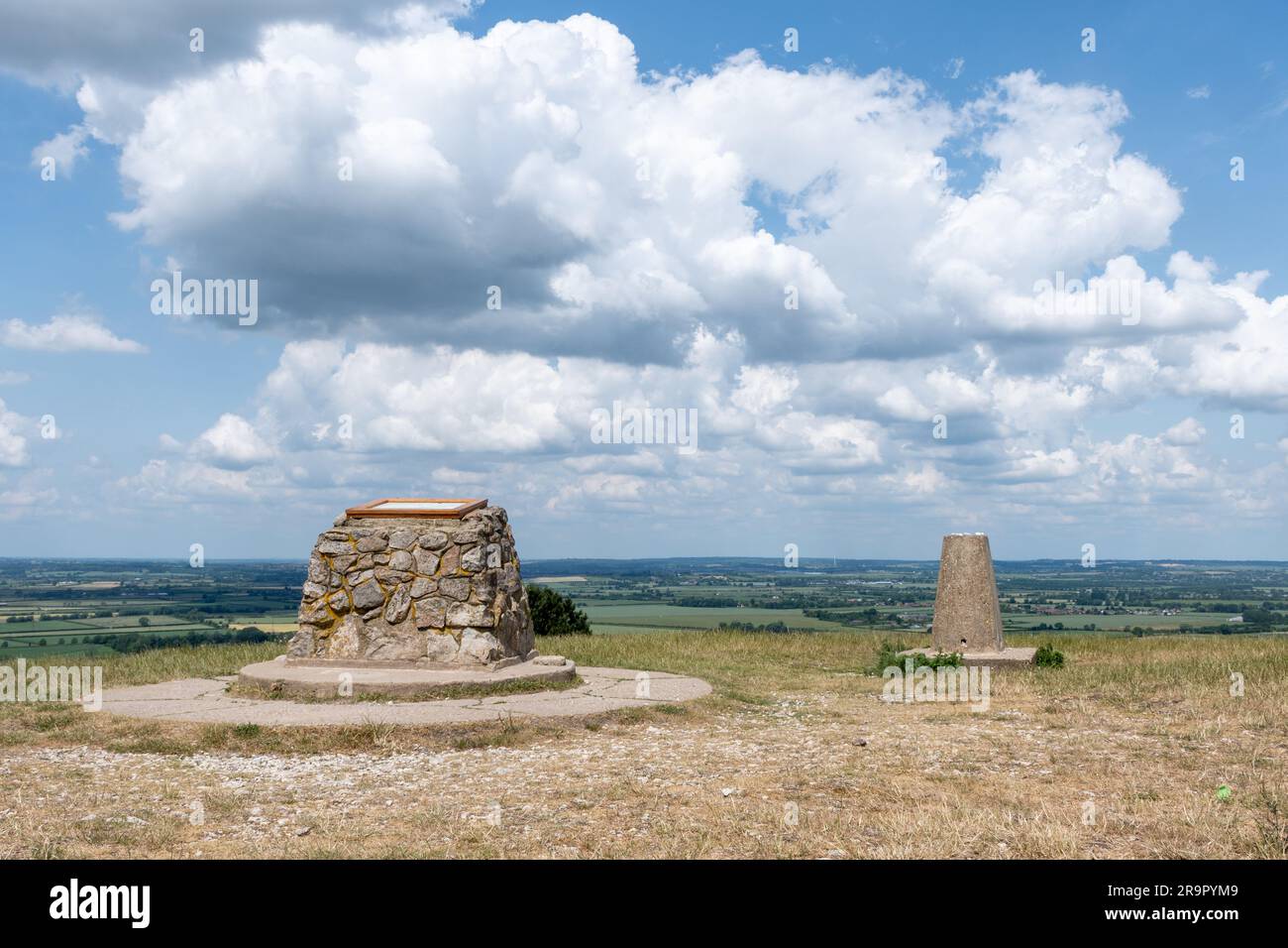 The summit of Ivinghoe Beacon in the Chilterns Area of Outstanding
