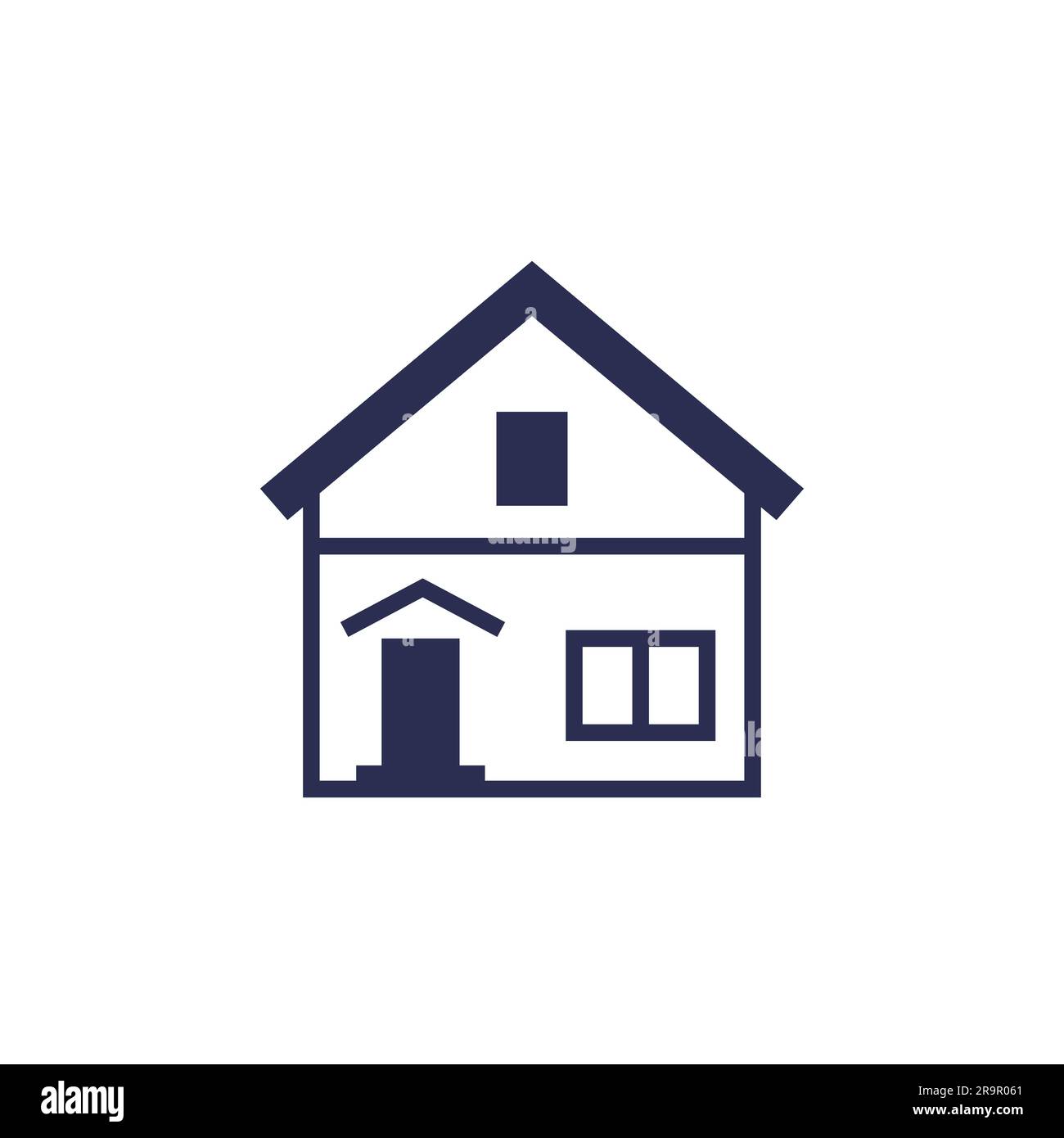 residential house icon on white Stock Vector Image & Art - Alamy