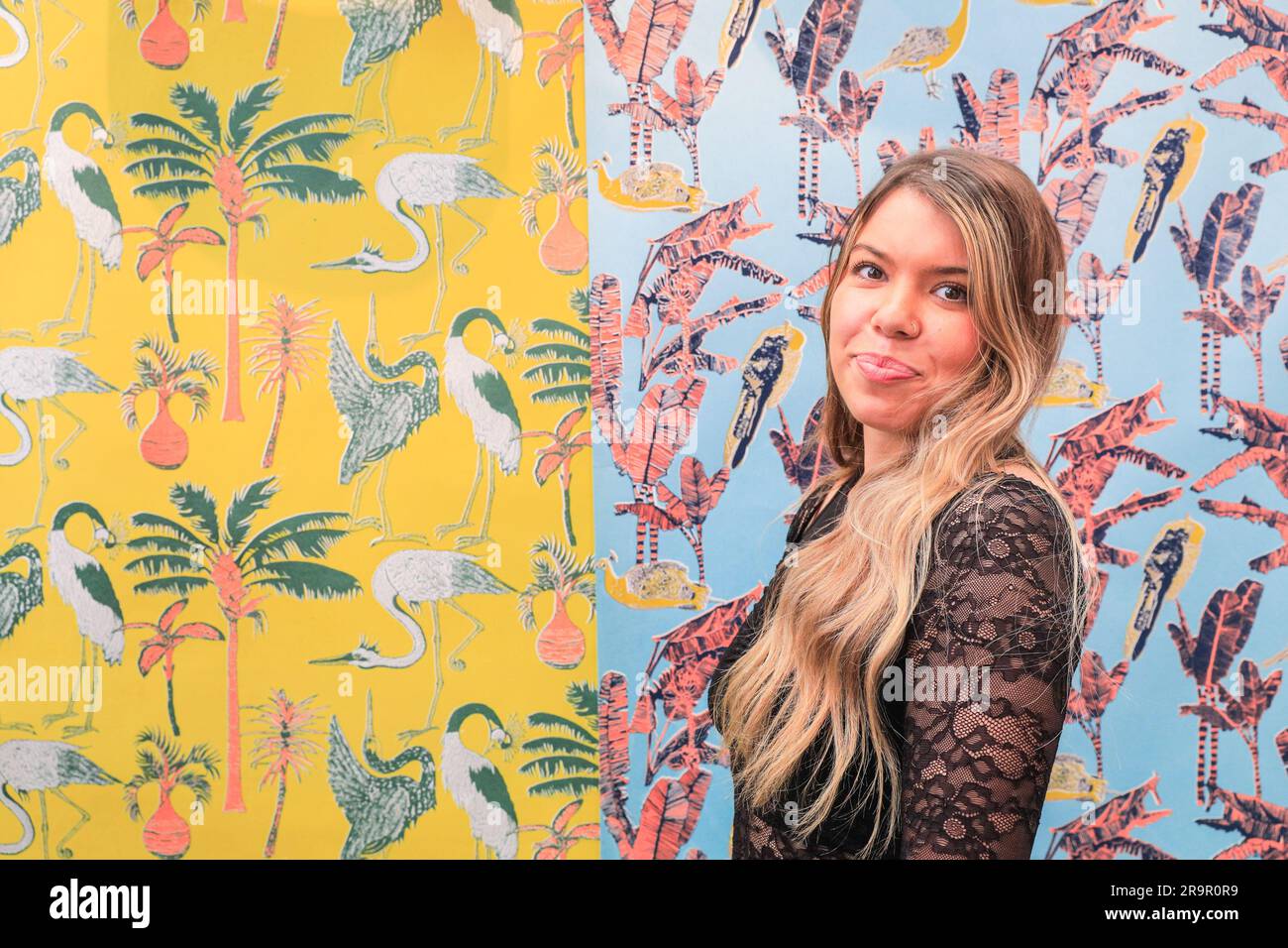 Ruby Talbot London, UK, 28th June 2023. Textile designer Ruby Murray, Heriot Watt ...