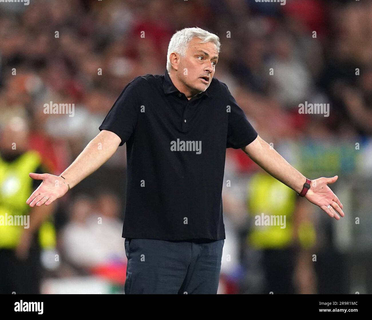 File photo dated 31-05-2023 of Roma manager Jose Mourinho, who has been hit with a 10-day suspension for the start of the Serie A season over comments he made about a referee. Issue date: Wednesday June 28, 2023. Stock Photo