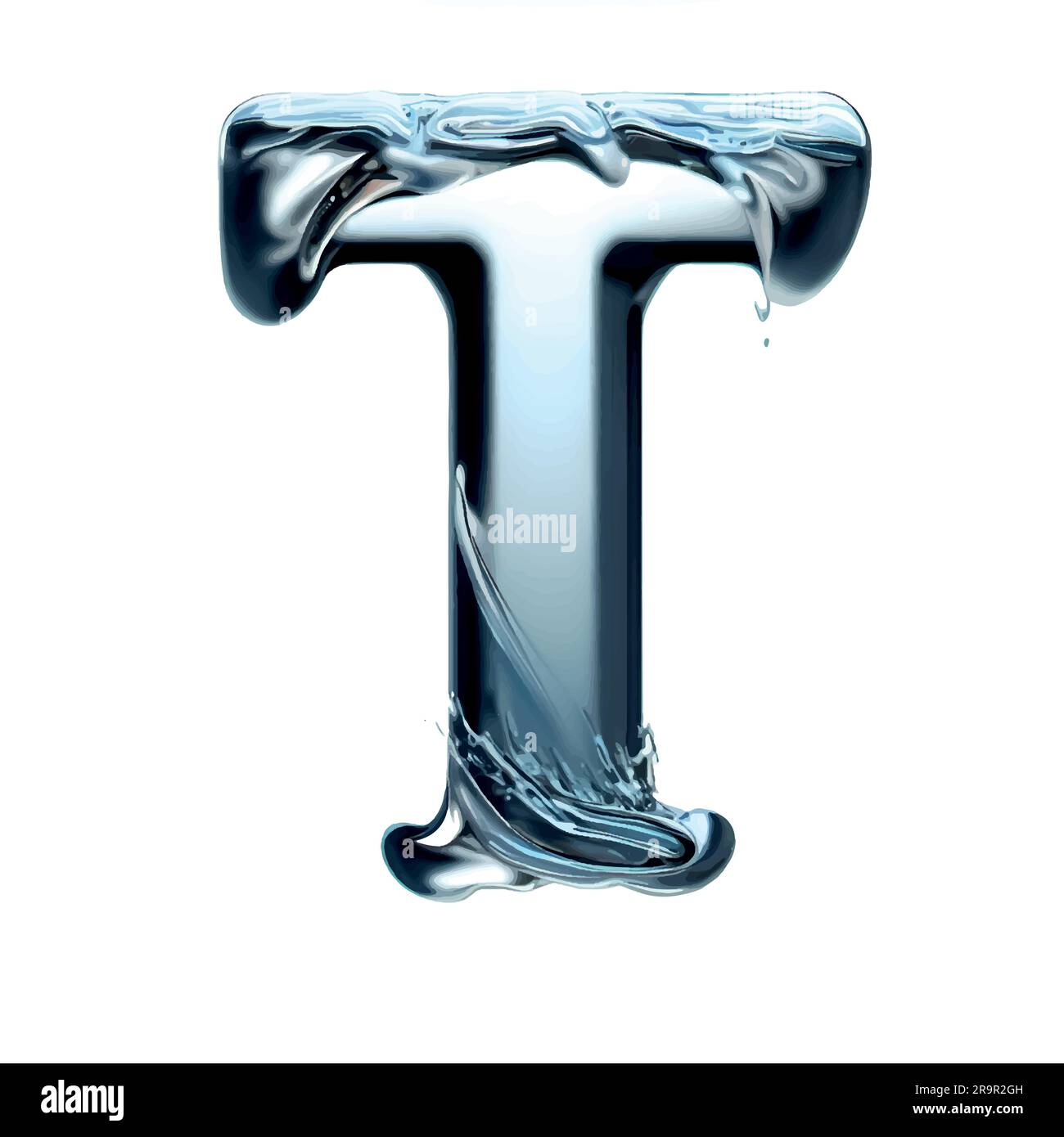T Letter In Water T Letter In Water