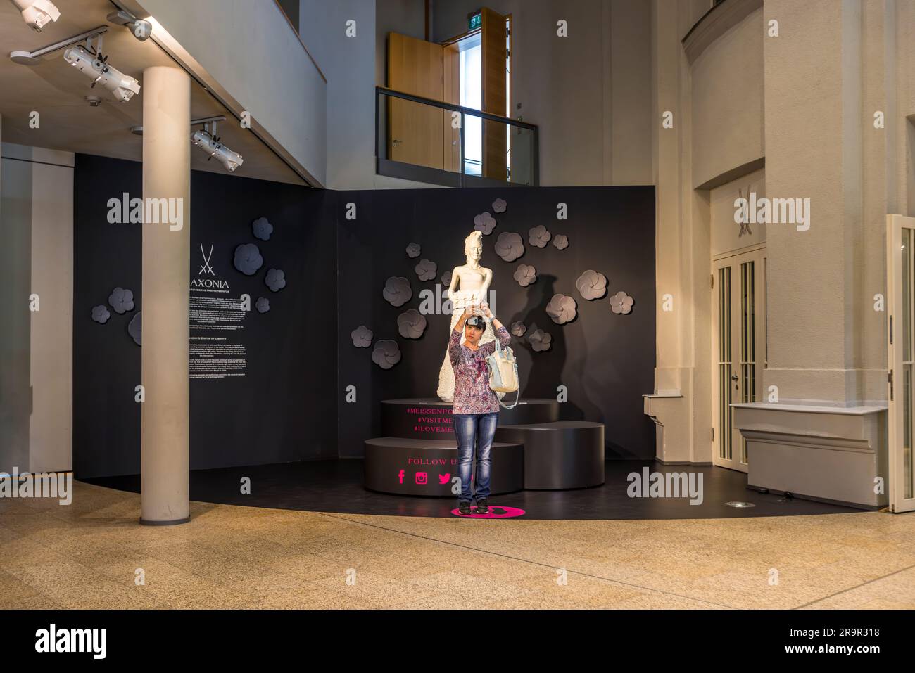 Selfiespot at the Porcelain Foundation Meissen, Germany Stock Photo