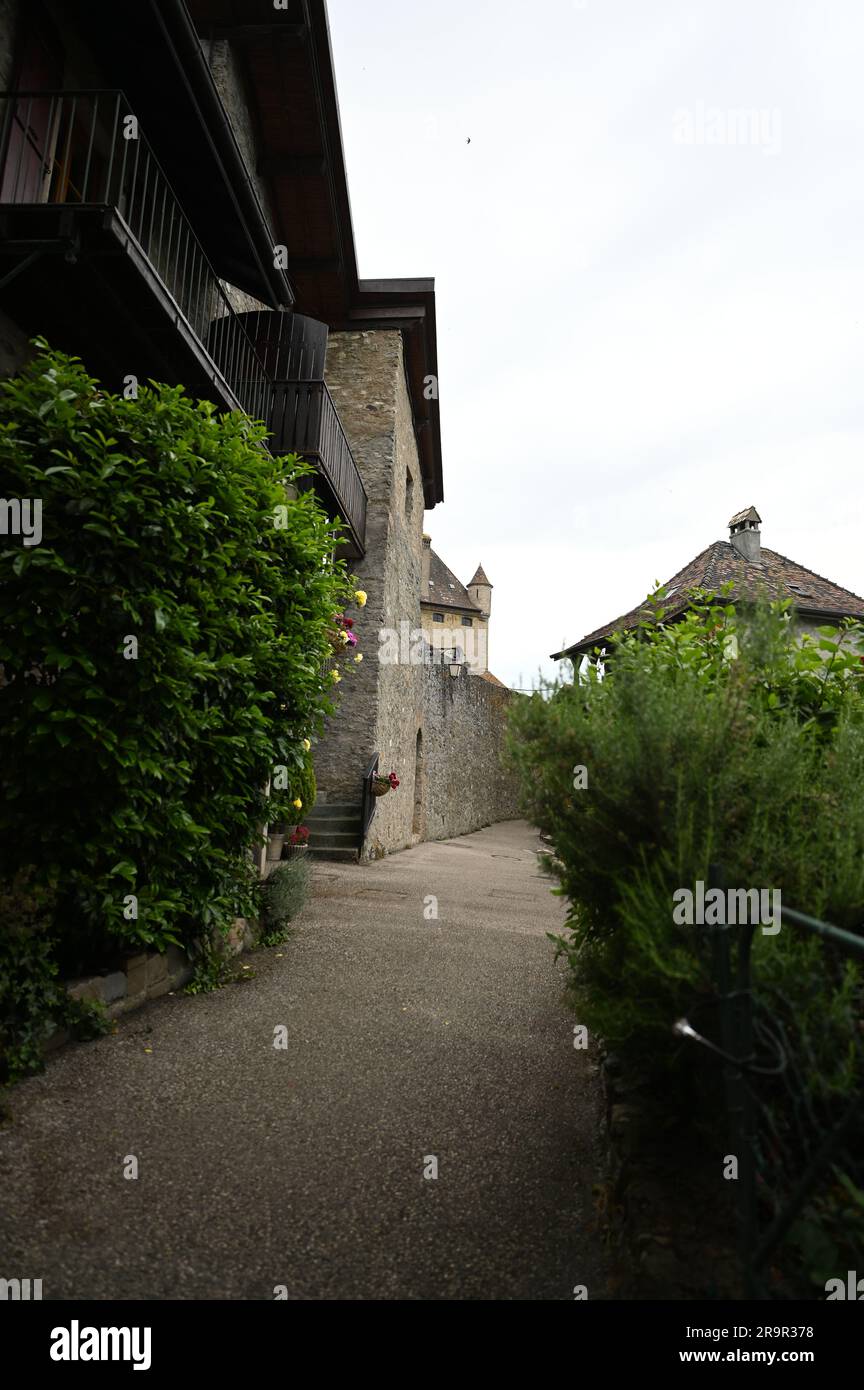 Yvoire, medieval village in southern France Stock Photo - Alamy