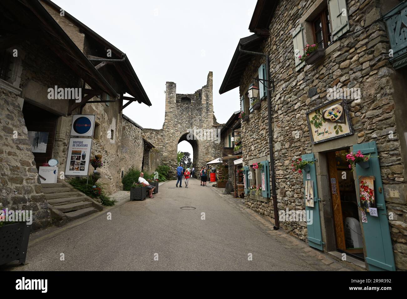 Yvoire, medieval village in southern France Stock Photo - Alamy