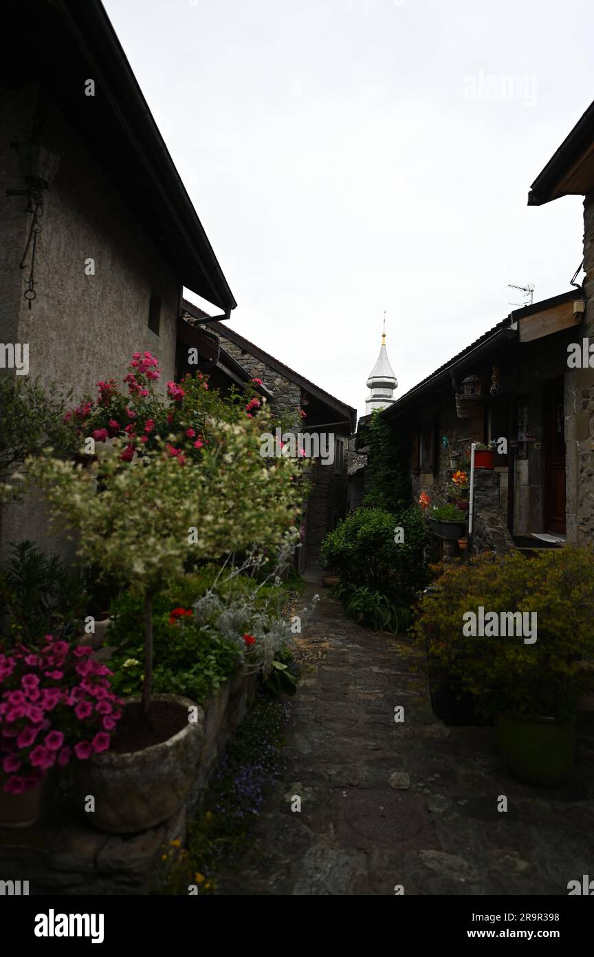 Yvoire, medieval village in southern France Stock Photo - Alamy