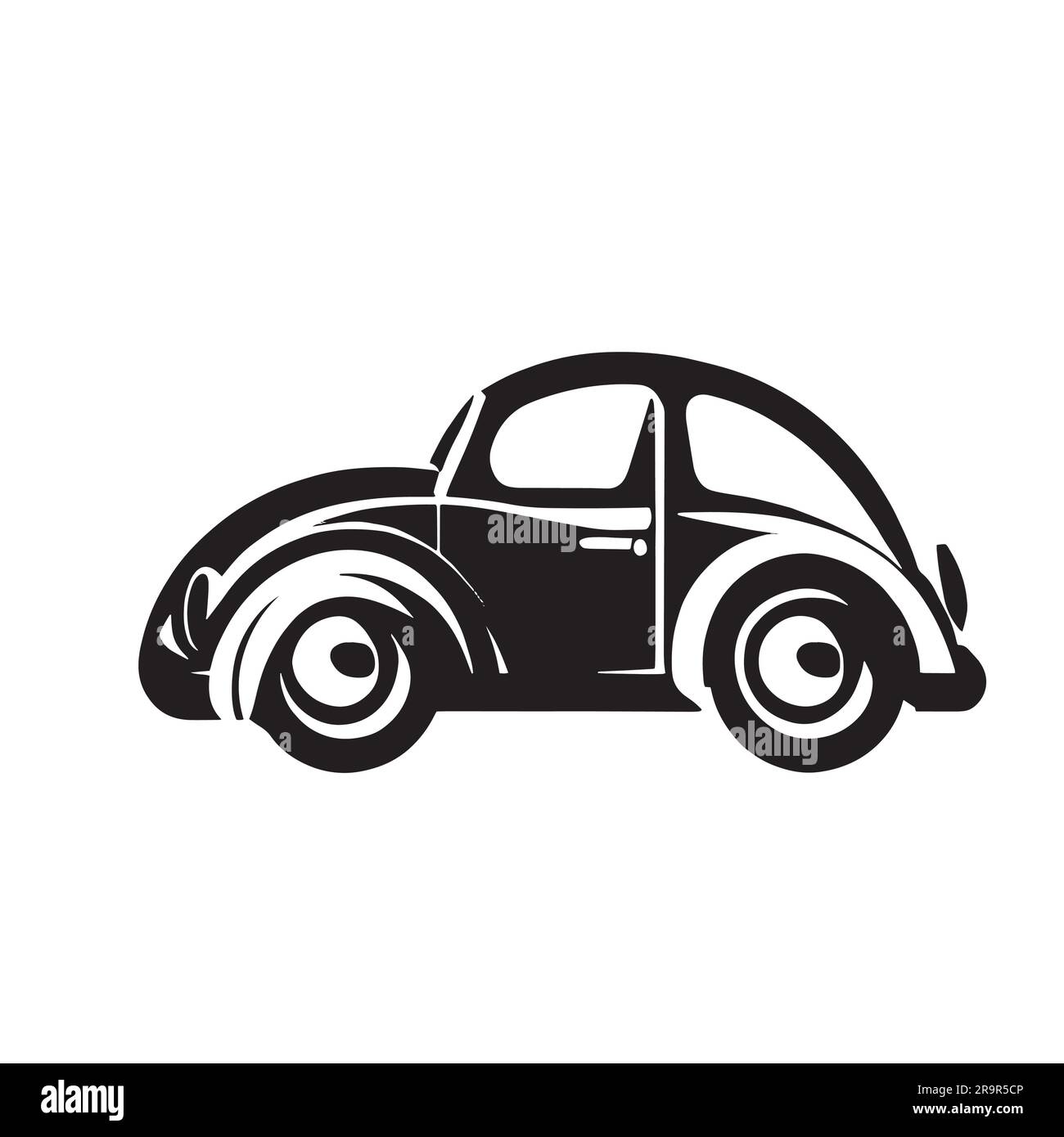 beetle-logo-illustration-on-a-white-screen-stock-vector-image-art-alamy