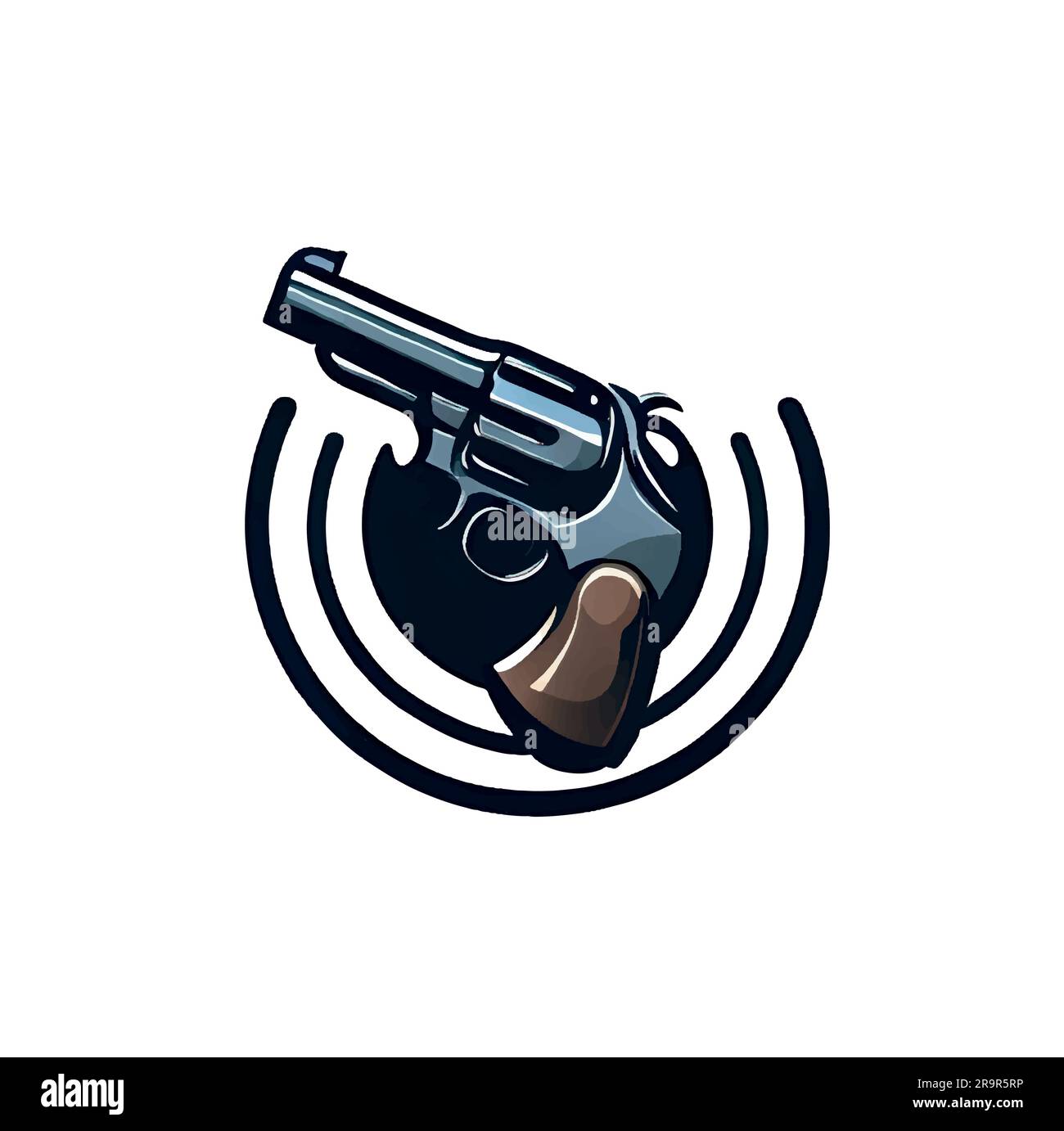 Russian Roulette gun drawing, vintage weapon illustration vector Stock  Vector Image & Art - Alamy