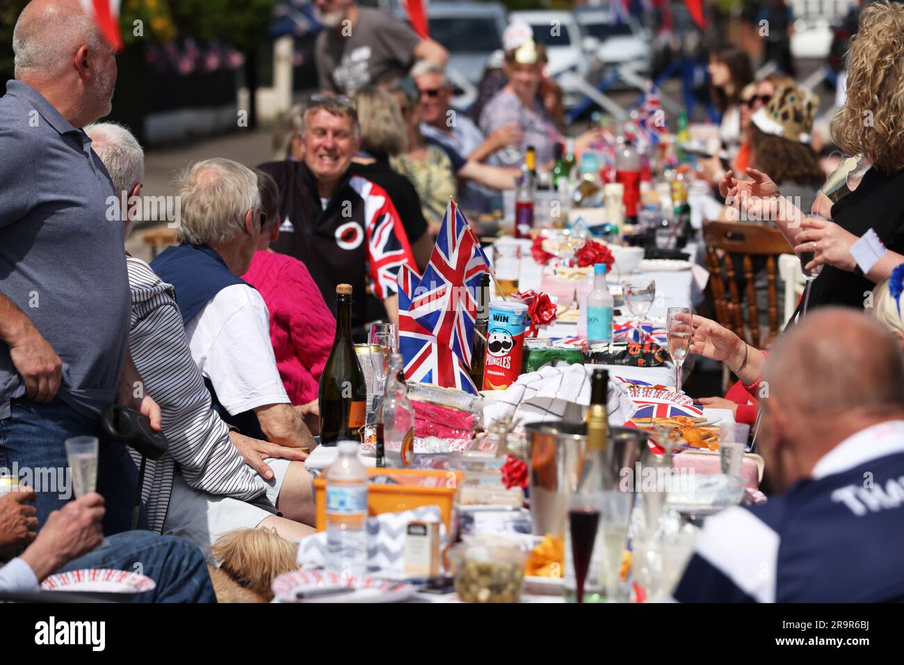 General views of the Kings Coronation in Portsmouth, Hampshire, UK. Stock Photo