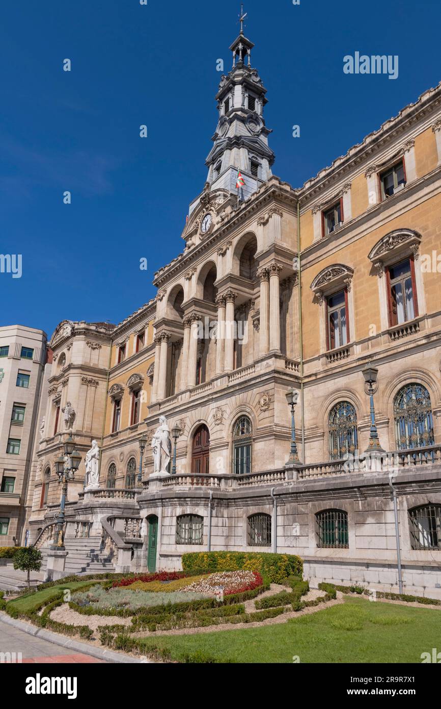 Spain, Basque Country, Bilbao, City Hall in the Baroque style dating from 1892. Stock Photo