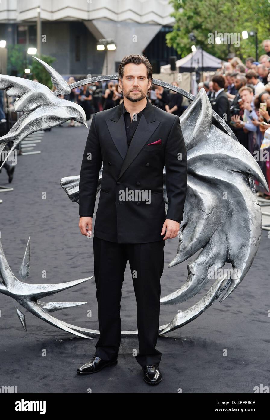 Henry Cavill Attending The Uk Premiere Of The Witcher Season 3 At The Now Building In London