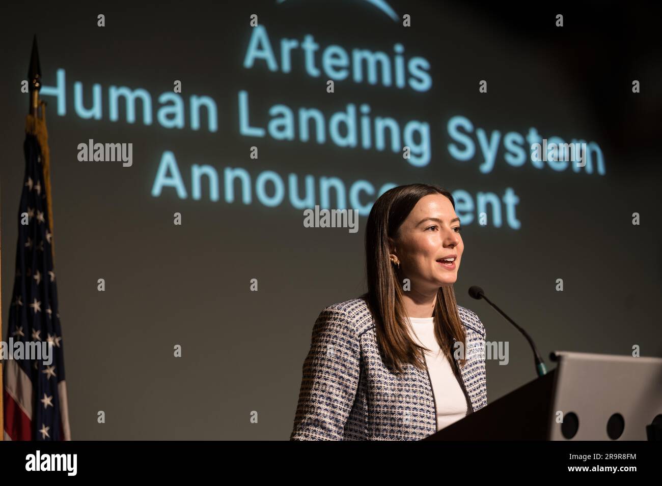 Artemis Human Landing System Announcement Nasa Press Secretary Jackie