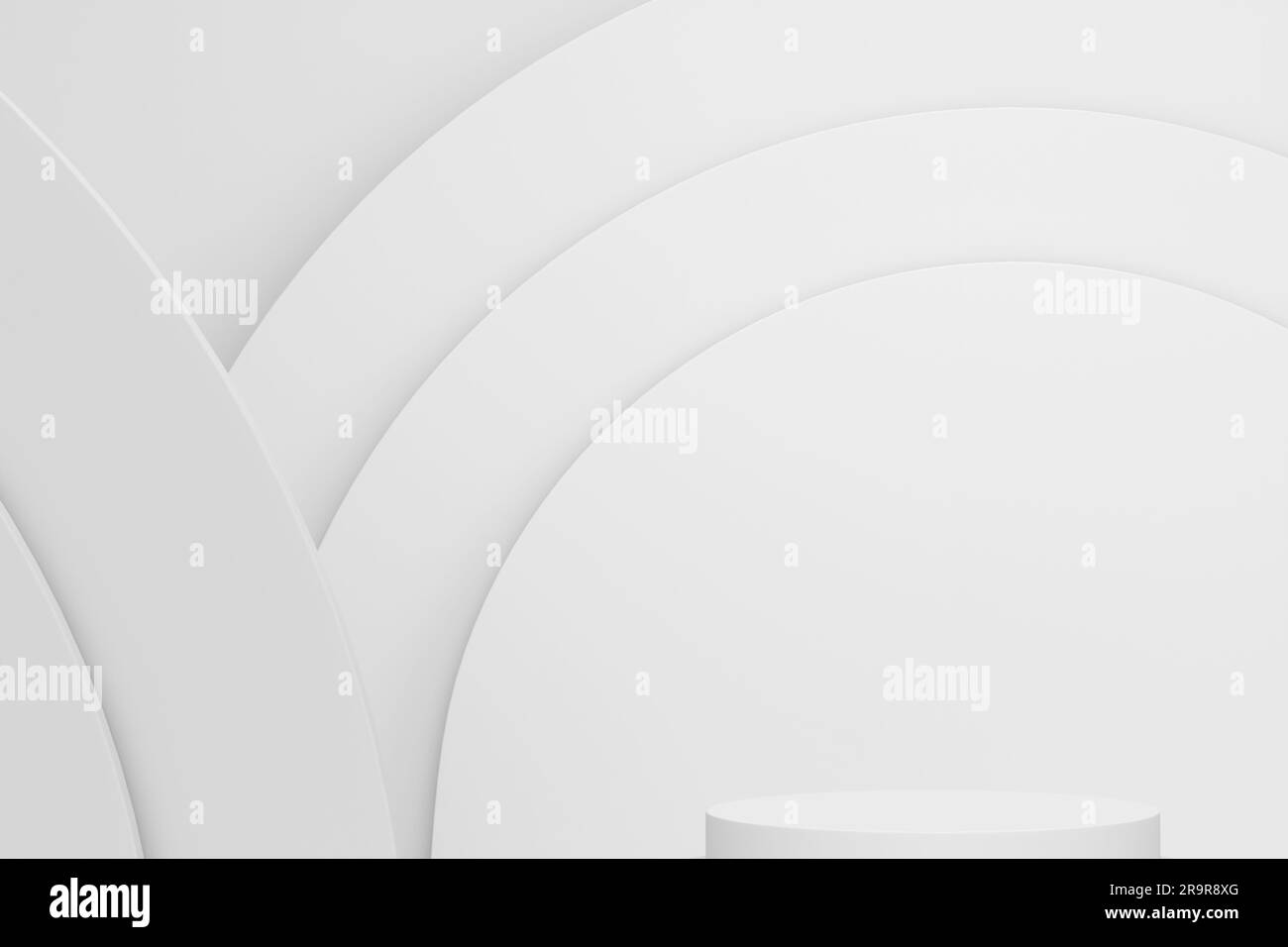 Abstract scene or podium for product showcase on monochrome background