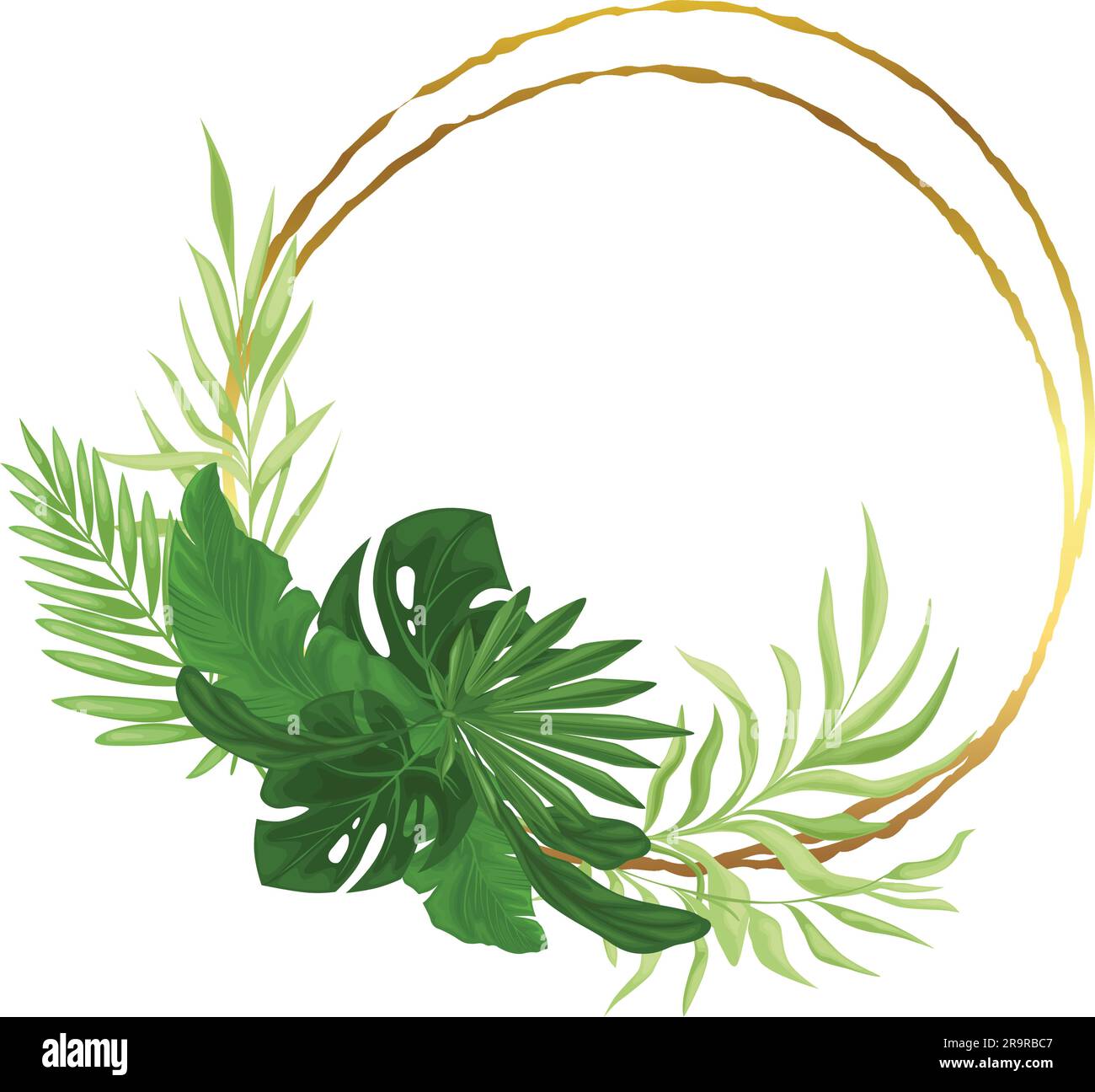 Green tropical leaves Stock Vector Image & Art - Alamy